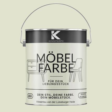 Kenzopaints Möbelfarbe Möbellack Buntlack - 2,5Liter