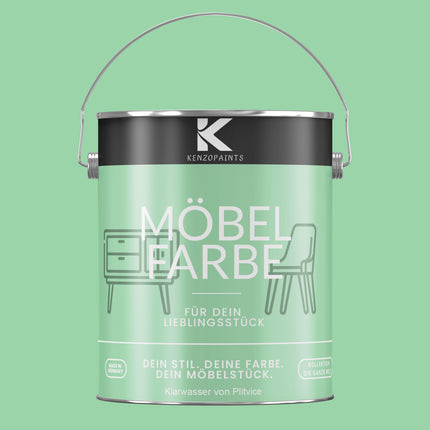 Kenzopaints Möbelfarbe Möbellack Buntlack - 2,5Liter
