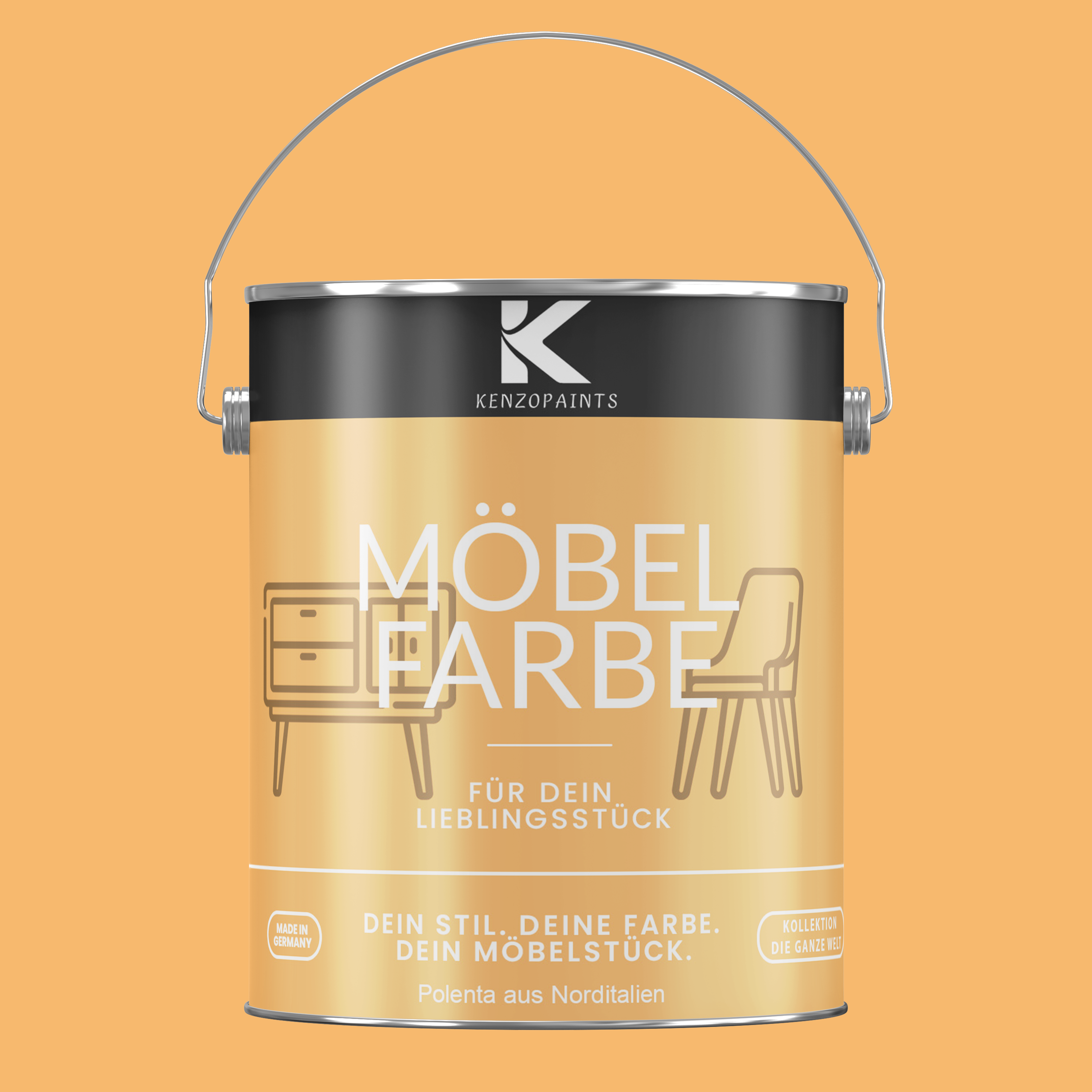 Kenzopaints Möbelfarbe Möbellack Buntlack - 2,5Liter - Farbmanufaktur Contura Berkemeier - Farbmanufaktur Contura Berkemeier