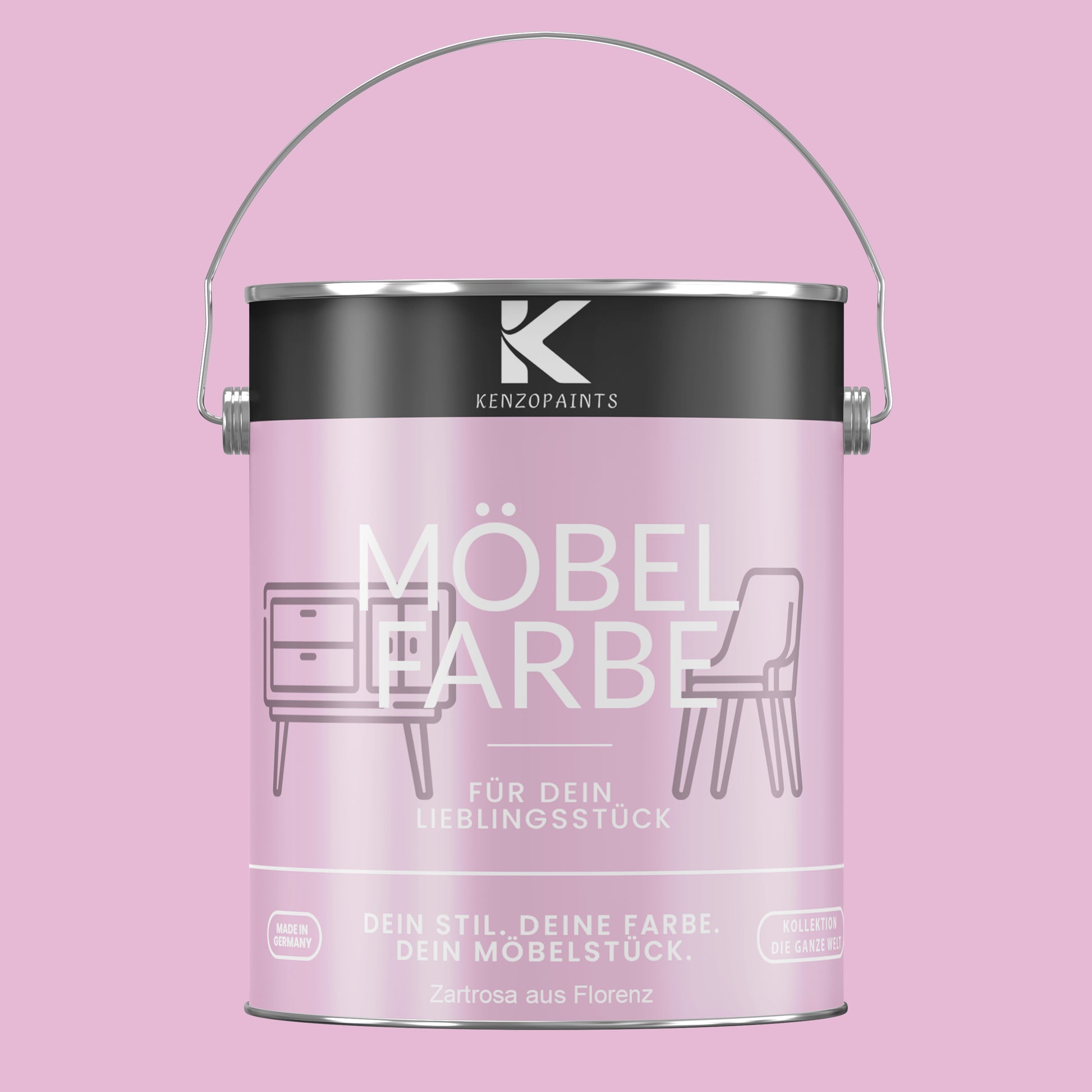 Kenzopaints Möbelfarbe Möbellack Buntlack - 2,5Liter - Farbmanufaktur Contura Berkemeier - Farbmanufaktur Contura Berkemeier