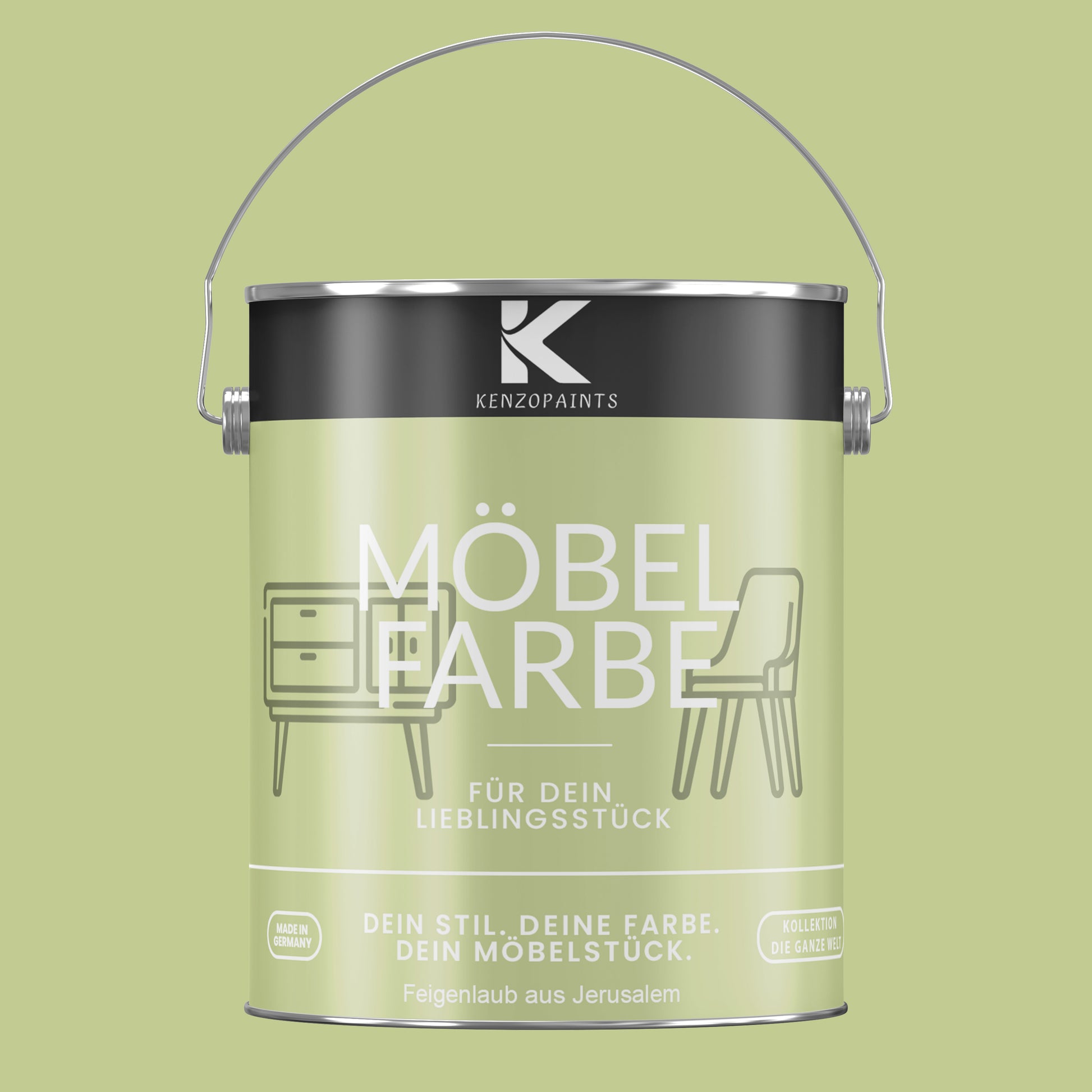 Kenzopaints Möbelfarbe Möbellack Buntlack - 2,5Liter - Farbmanufaktur Contura Berkemeier - Farbmanufaktur Contura Berkemeier