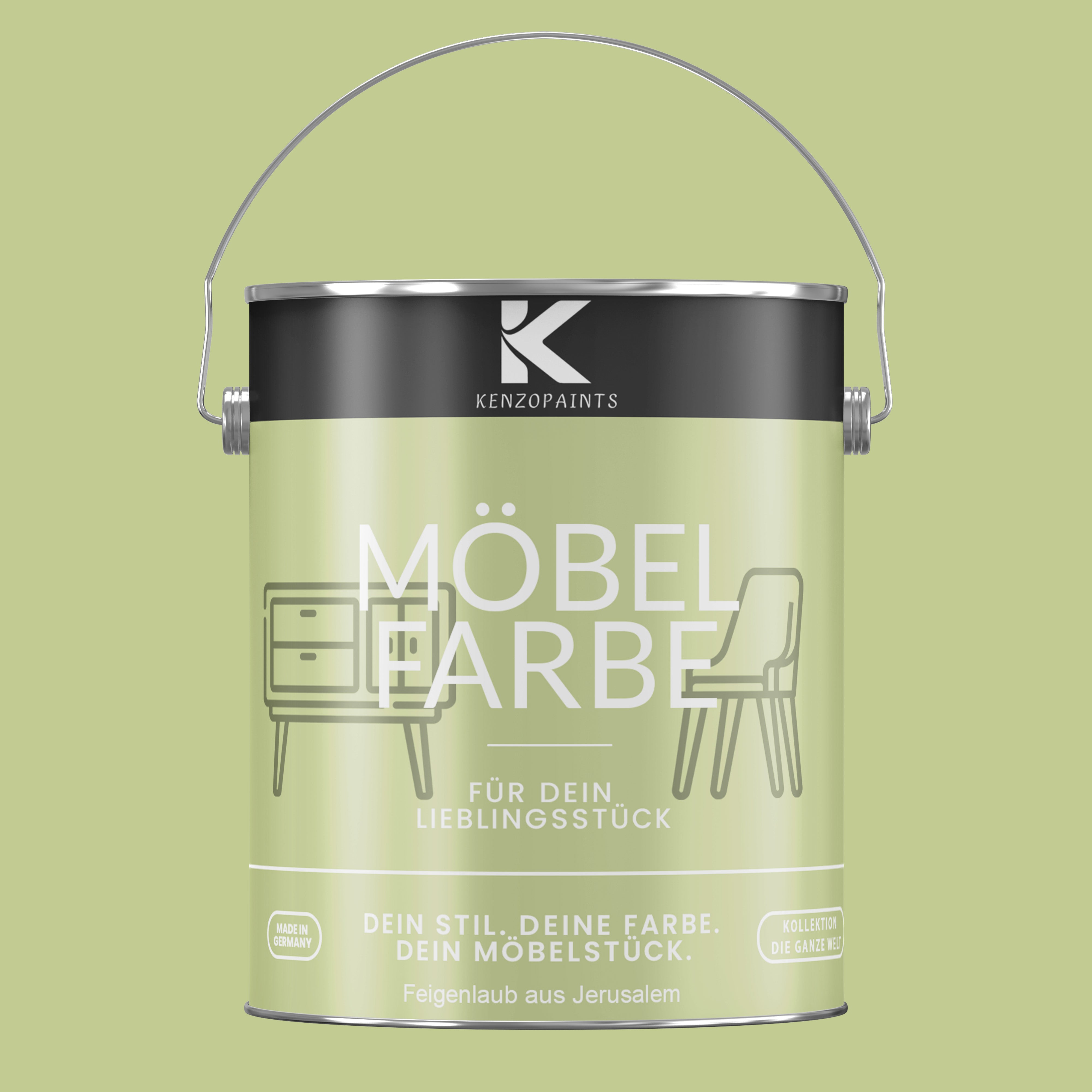Kenzopaints Möbelfarbe Möbellack Buntlack - 2,5Liter - Farbmanufaktur Contura Berkemeier - Farbmanufaktur Contura Berkemeier