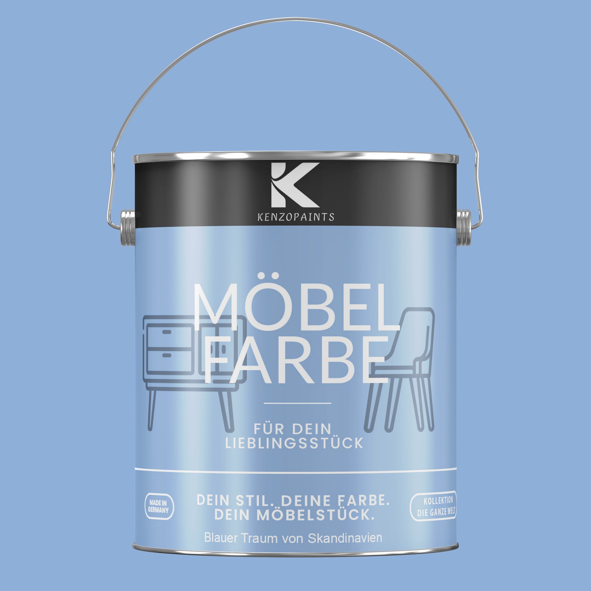 Kenzopaints Möbelfarbe Möbellack Buntlack - 2,5Liter - Farbmanufaktur Contura Berkemeier - Farbmanufaktur Contura Berkemeier