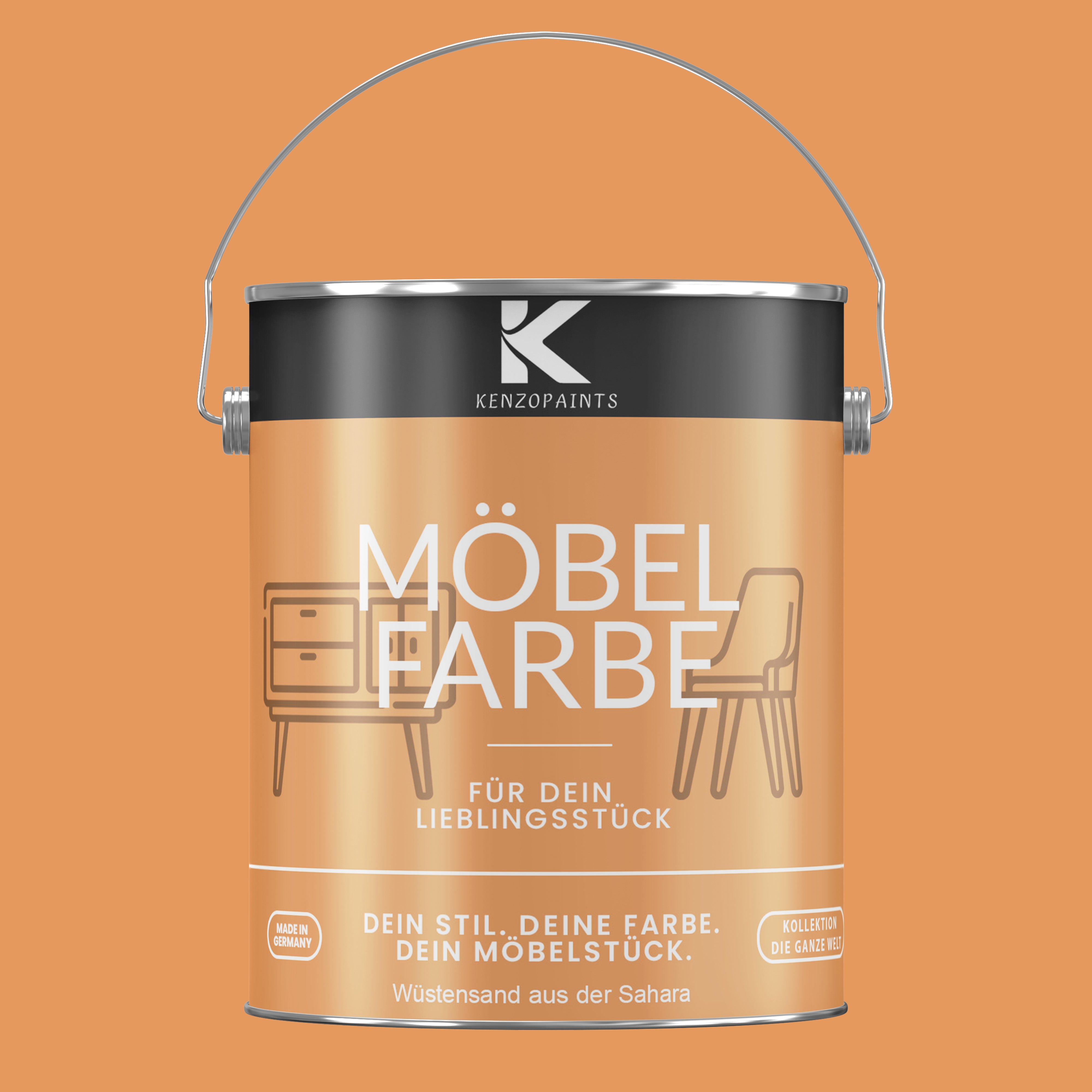 Kenzopaints Möbelfarbe Möbellack Buntlack - 2,5Liter - Farbmanufaktur Contura Berkemeier - Farbmanufaktur Contura Berkemeier