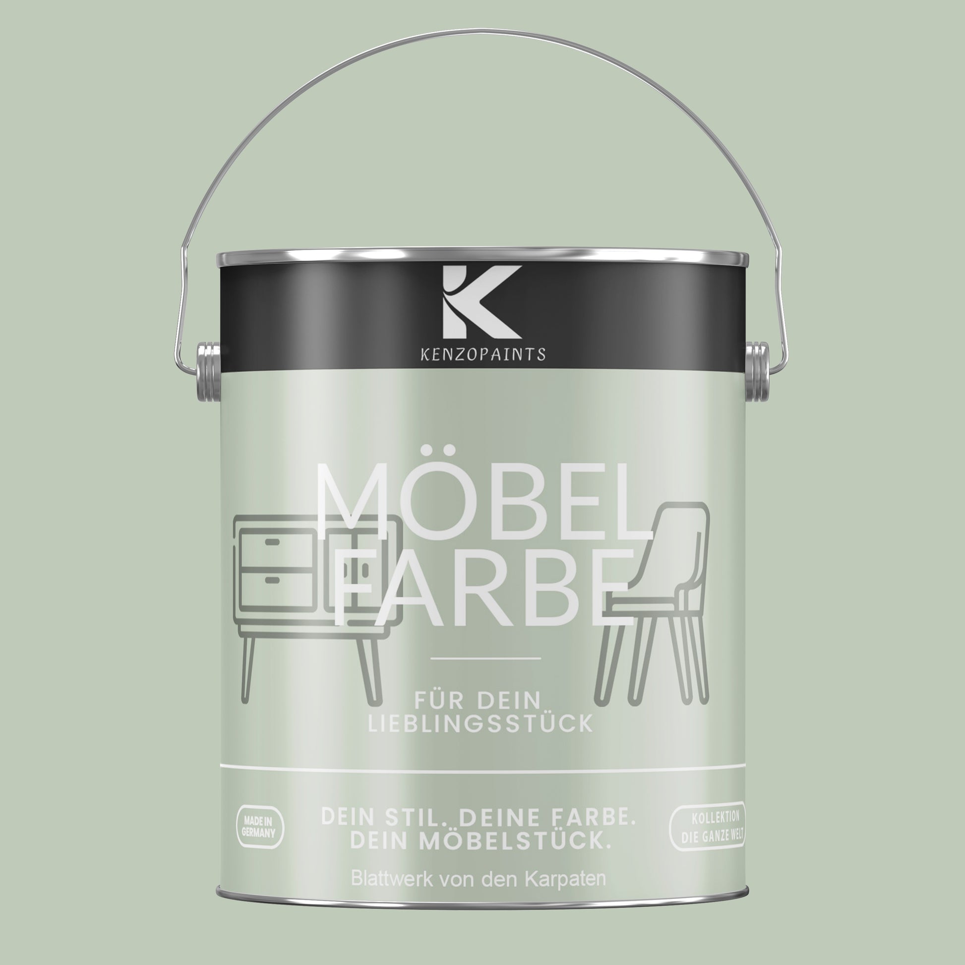 Kenzopaints Möbelfarbe Möbellack Buntlack - 2,5Liter - Farbmanufaktur Contura Berkemeier - Farbmanufaktur Contura Berkemeier