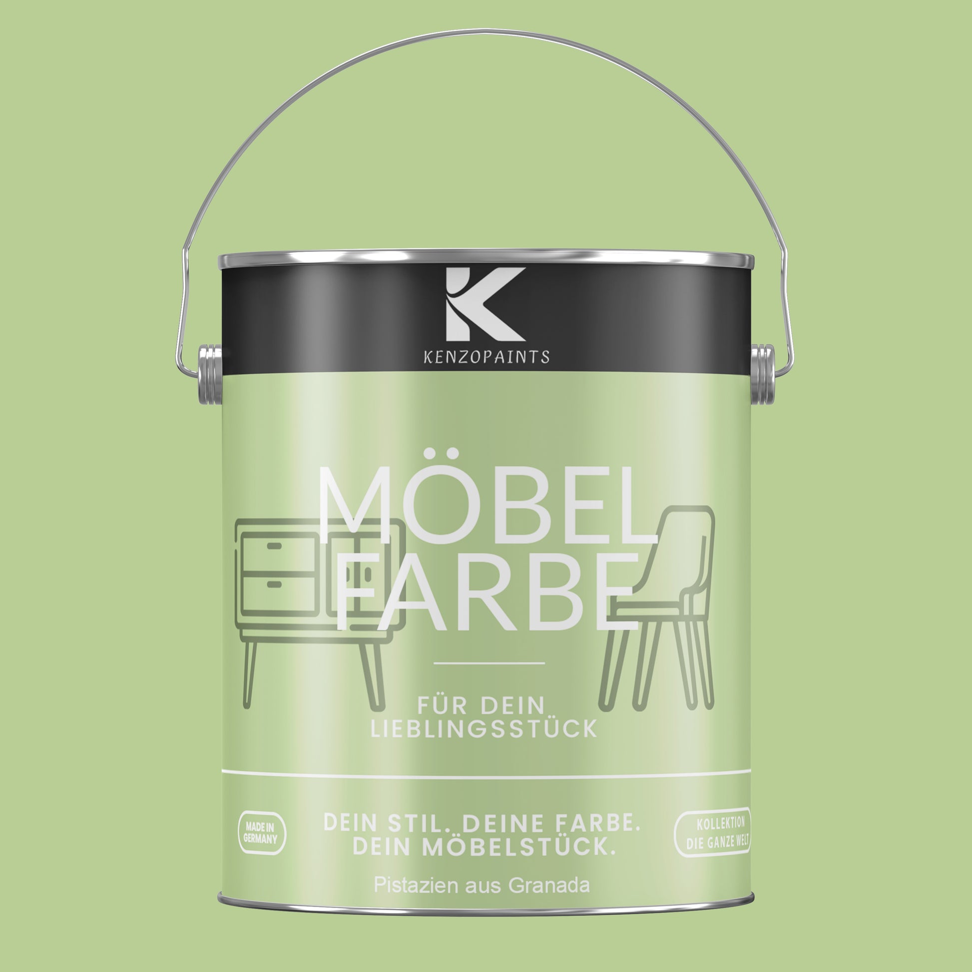 Kenzopaints Möbelfarbe Möbellack Buntlack - 2,5Liter - Farbmanufaktur Contura Berkemeier - Farbmanufaktur Contura Berkemeier