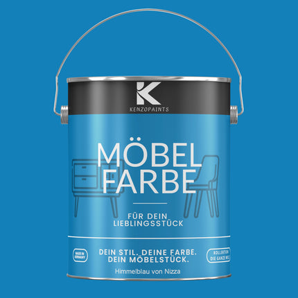Kenzopaints Möbelfarbe Möbellack Buntlack - 2,5Liter
