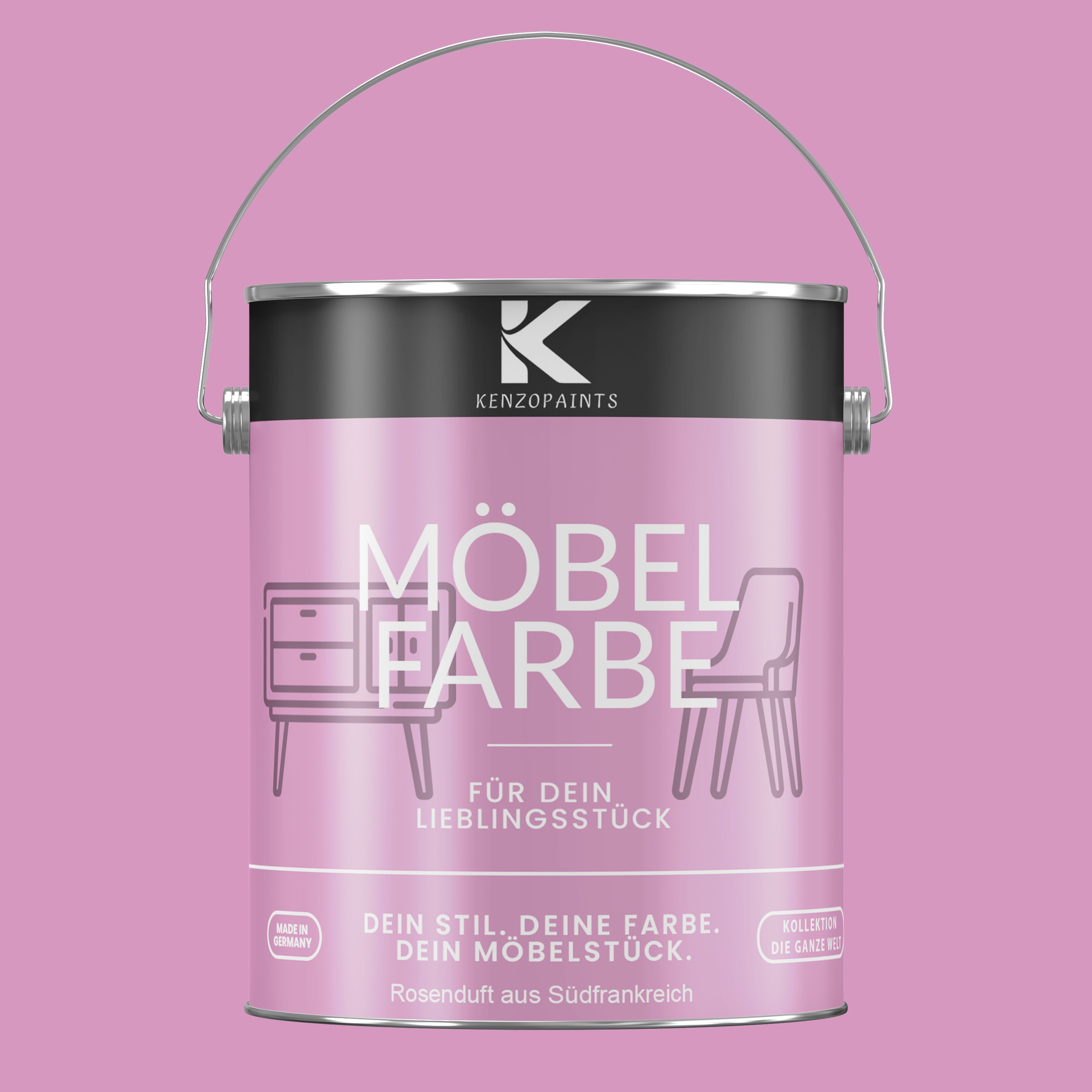Kenzopaints Möbelfarbe Möbellack Buntlack - 2,5Liter - Farbmanufaktur Contura Berkemeier - Farbmanufaktur Contura Berkemeier