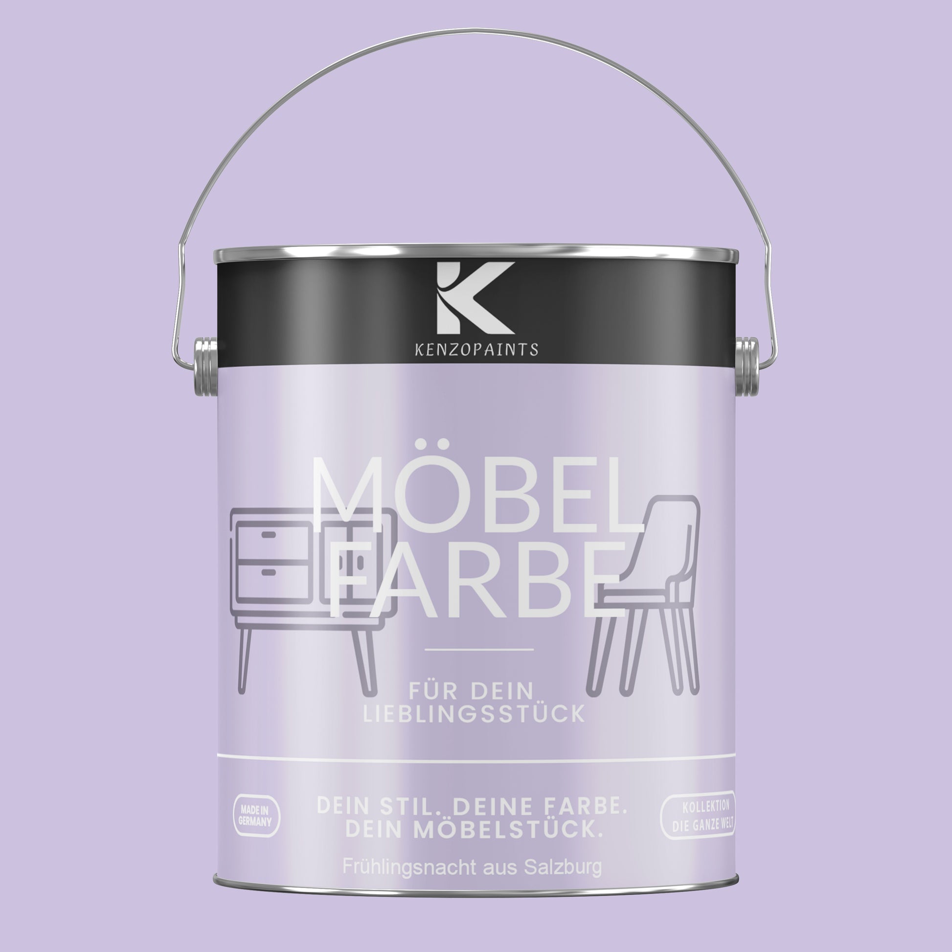 Kenzopaints Möbelfarbe Möbellack Buntlack - 2,5Liter - Farbmanufaktur Contura Berkemeier - Farbmanufaktur Contura Berkemeier