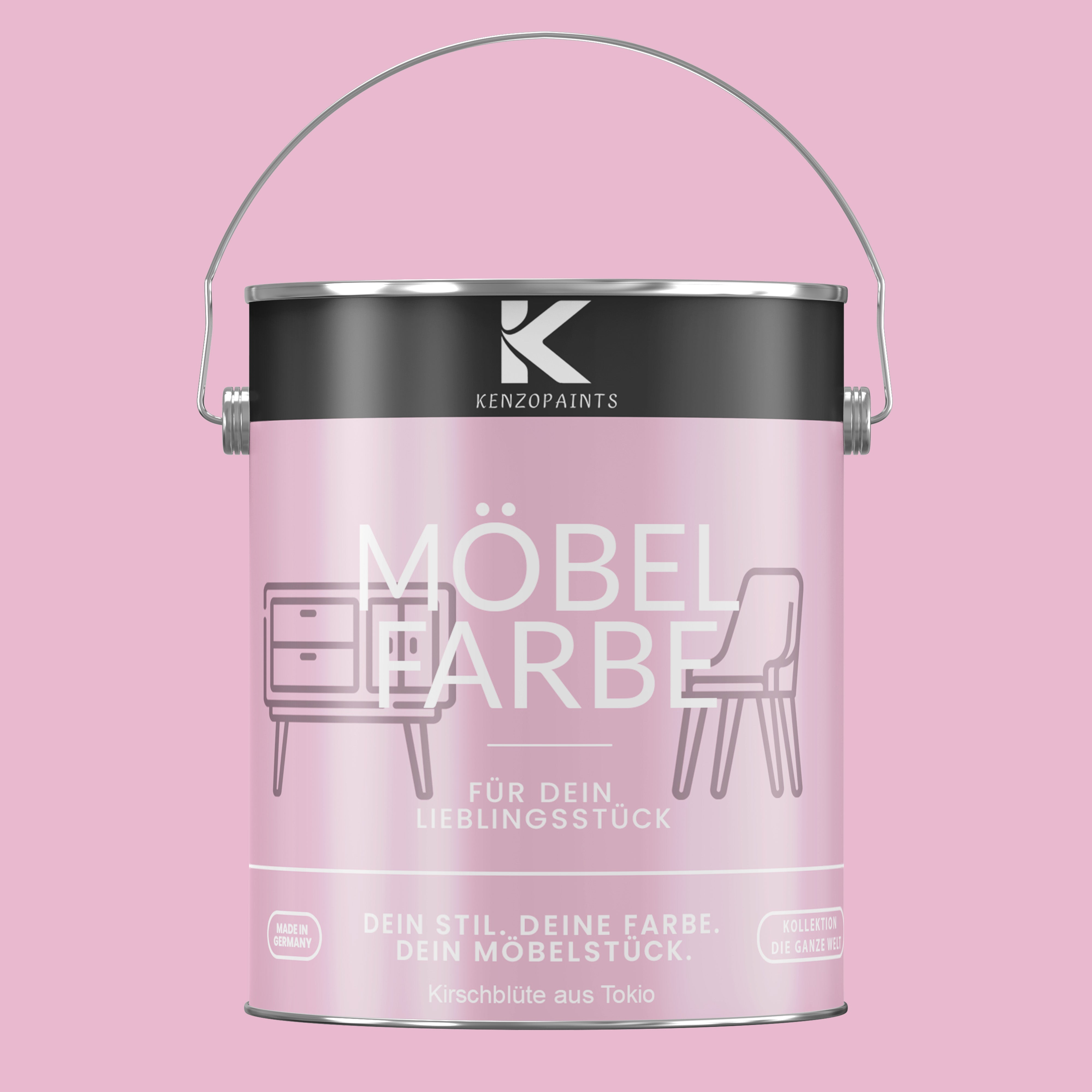 Kenzopaints Möbelfarbe Möbellack Buntlack - 2,5Liter - Farbmanufaktur Contura Berkemeier - Farbmanufaktur Contura Berkemeier