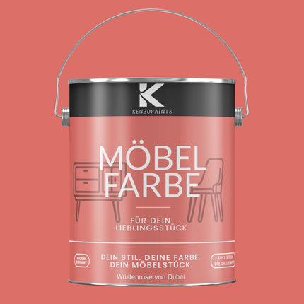 Kenzopaints Möbelfarbe Möbellack Buntlack - 2,5Liter
