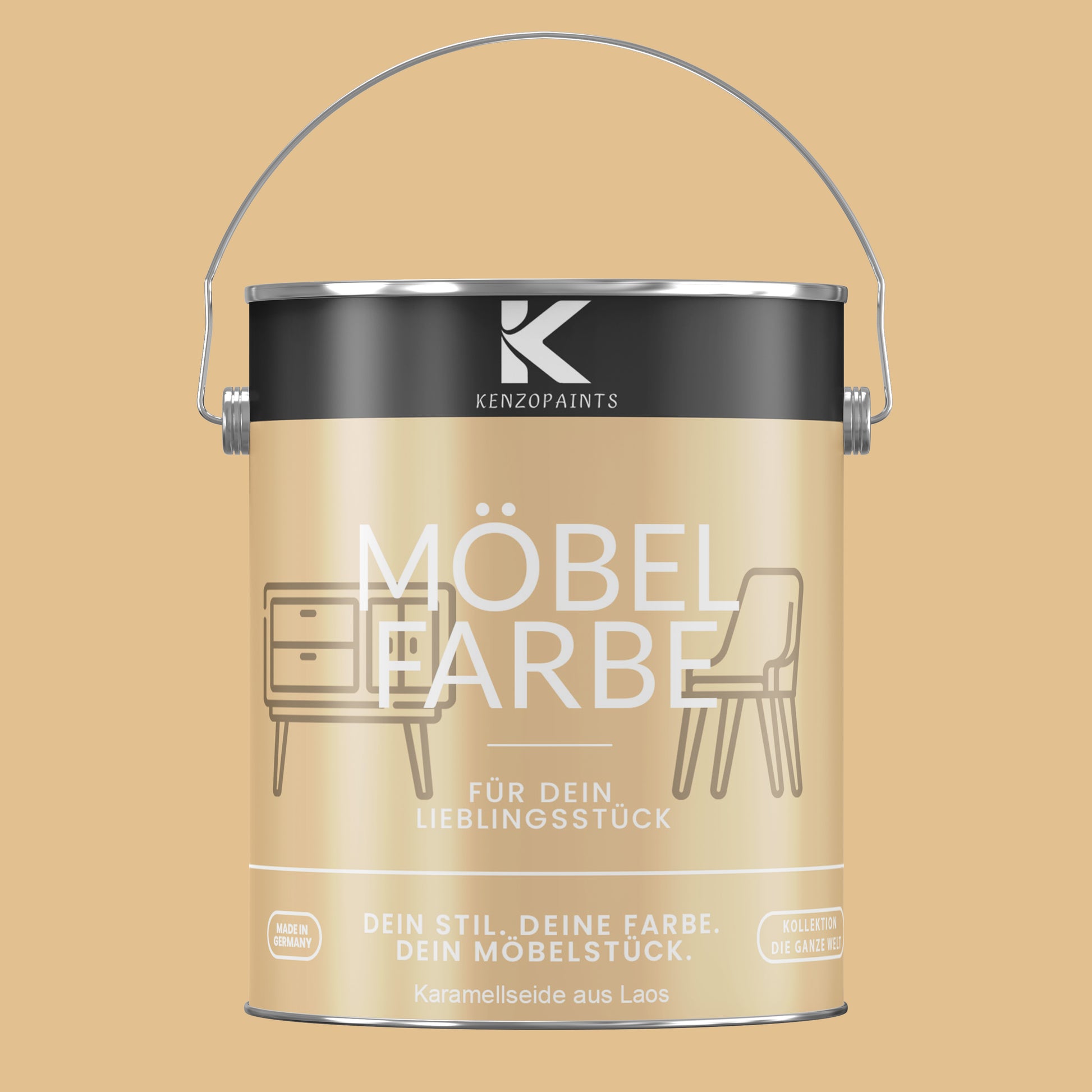 Kenzopaints Möbelfarbe Möbellack Buntlack - 2,5Liter - Farbmanufaktur Contura Berkemeier - Farbmanufaktur Contura Berkemeier