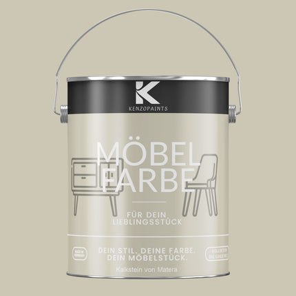 Kenzopaints Möbelfarbe Möbellack Buntlack - 2,5Liter