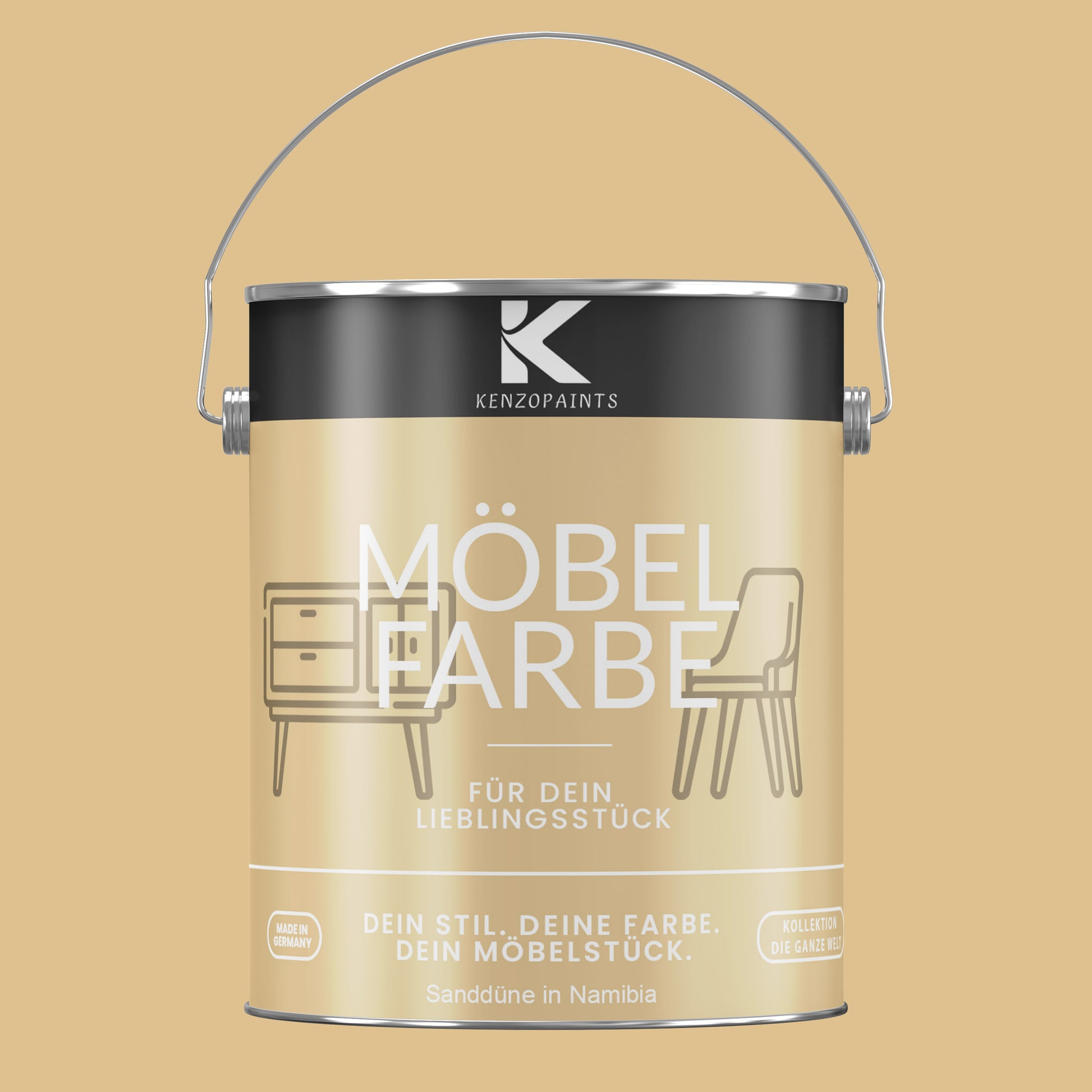 Kenzopaints Möbelfarbe Möbellack Buntlack - 2,5Liter - Farbmanufaktur Contura Berkemeier - Farbmanufaktur Contura Berkemeier