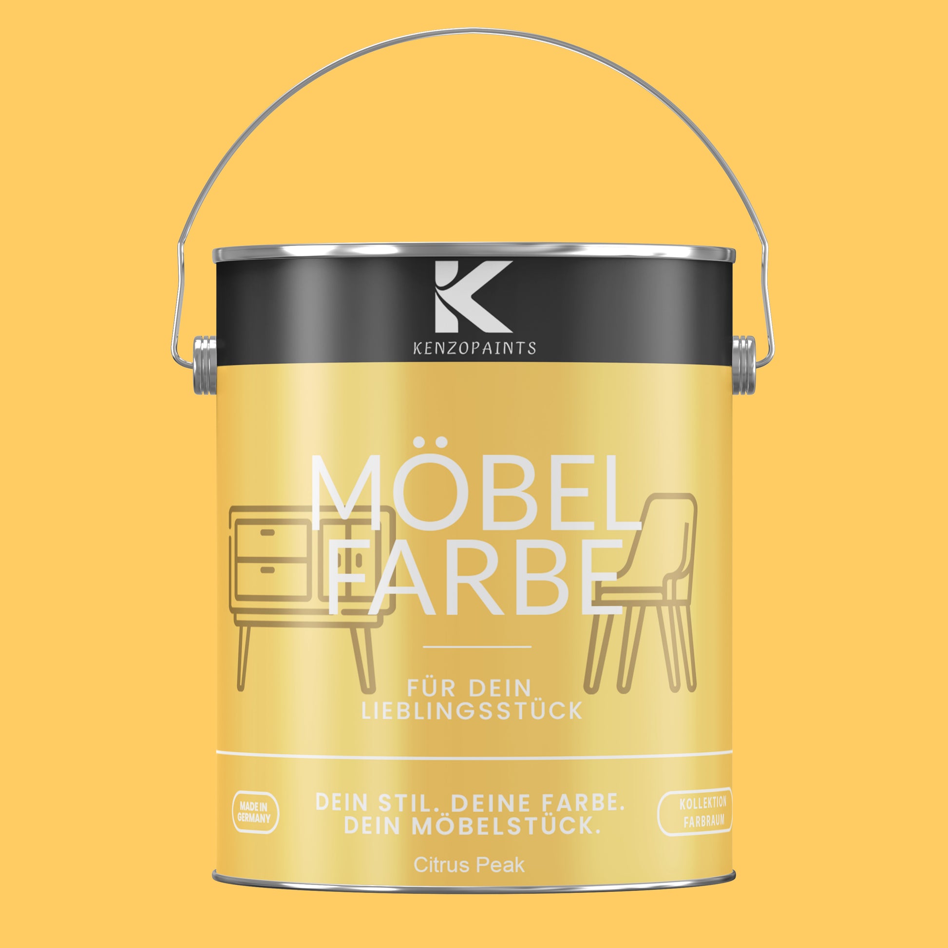 Kenzopaints Möbelfarbe Möbellack Buntlack Farbraum - 2,5Liter - Farbmanufaktur Contura Berkemeier - Farbmanufaktur Contura Berkemeier