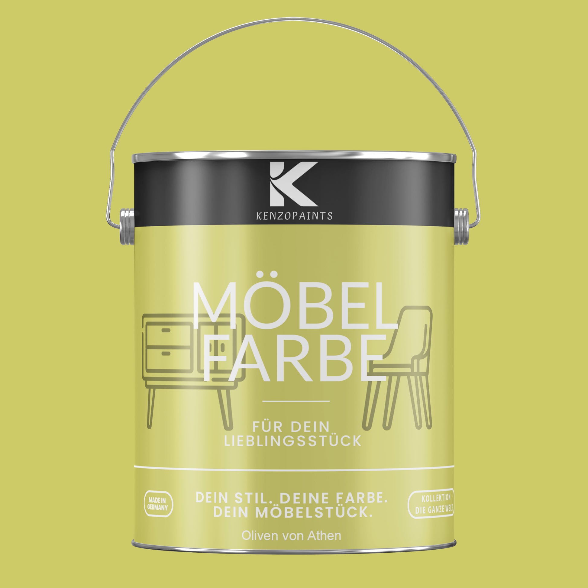 Kenzopaints Möbelfarbe Möbellack Buntlack - 2,5Liter - Farbmanufaktur Contura Berkemeier - Farbmanufaktur Contura Berkemeier