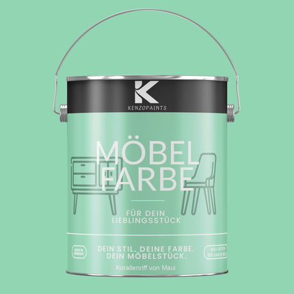 Kenzopaints Möbelfarbe Möbellack Buntlack - 2,5Liter