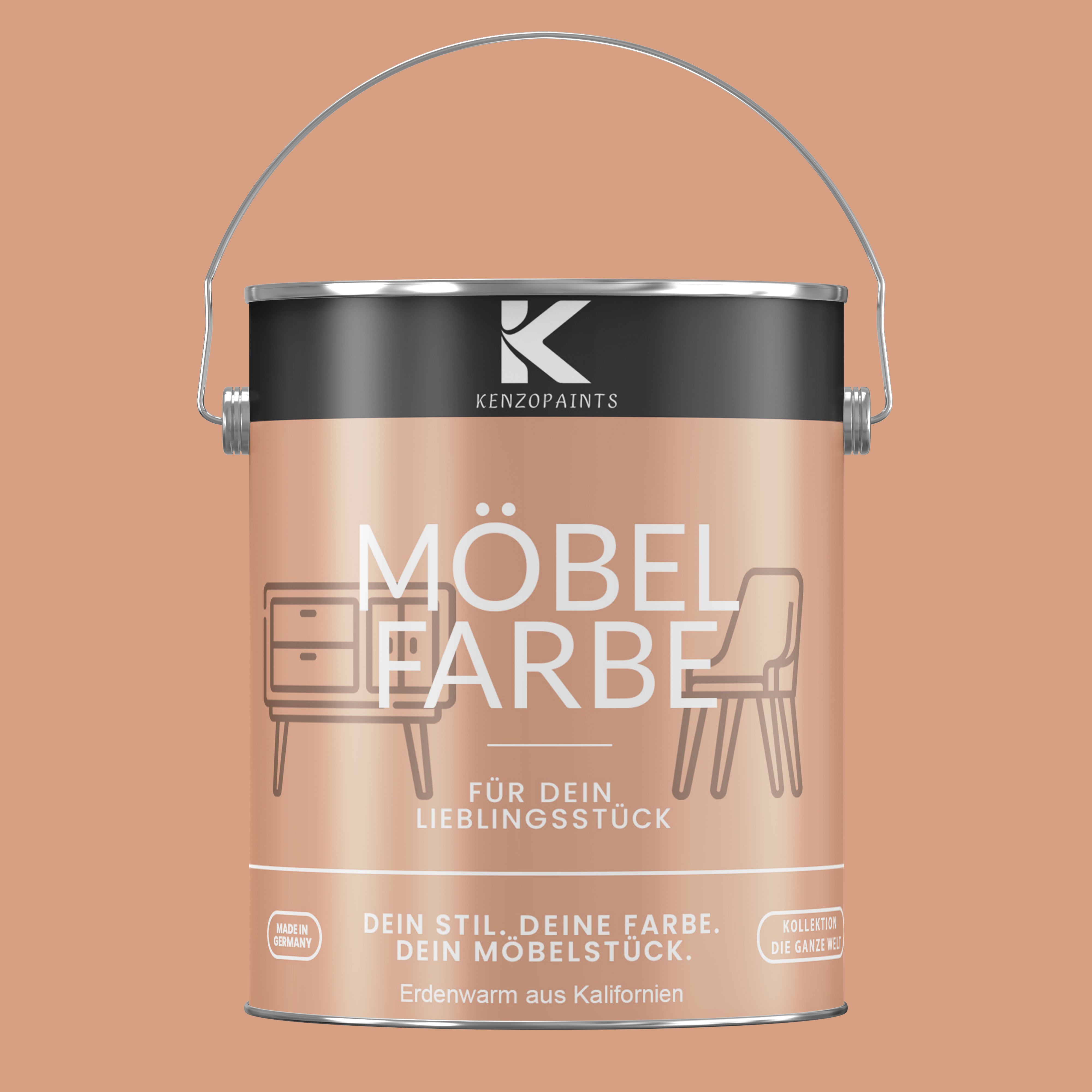 Kenzopaints Möbelfarbe Möbellack Buntlack - 2,5Liter - Farbmanufaktur Contura Berkemeier - Farbmanufaktur Contura Berkemeier