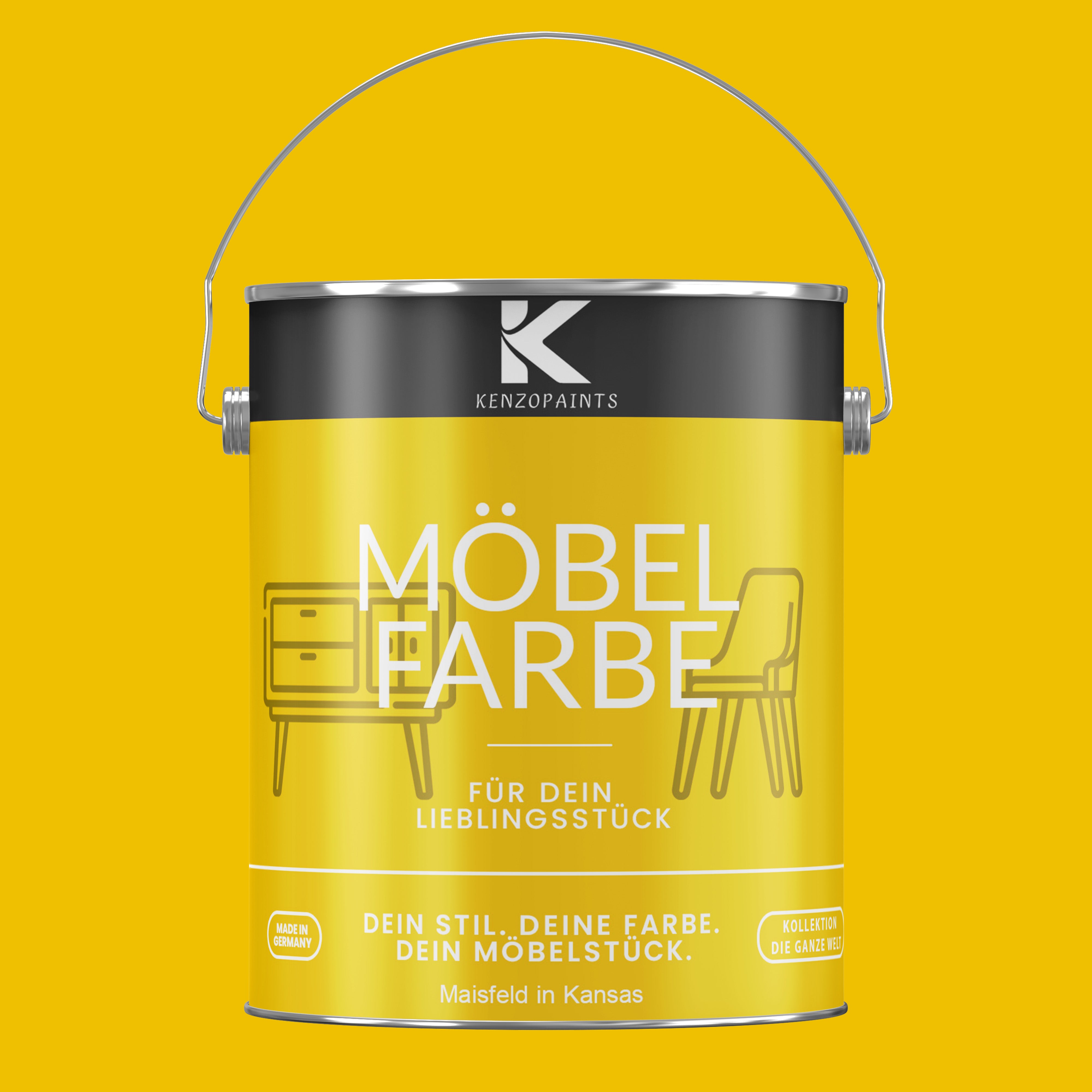 Kenzopaints Möbelfarbe Möbellack Buntlack - 2,5Liter - Farbmanufaktur Contura Berkemeier - Farbmanufaktur Contura Berkemeier