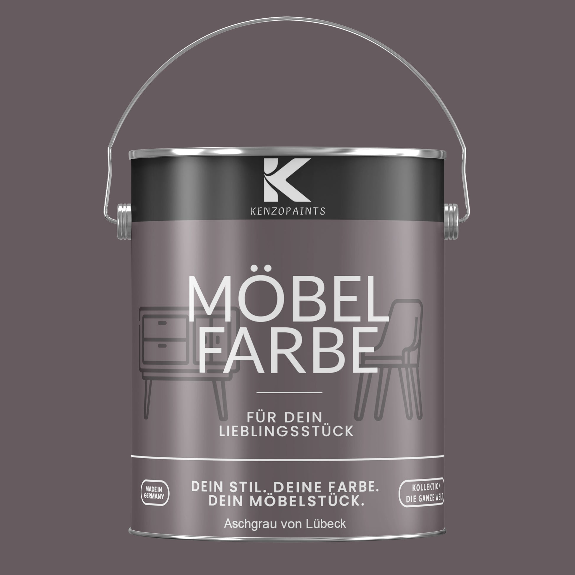 Kenzopaints Möbelfarbe Möbellack Buntlack - 2,5Liter - Farbmanufaktur Contura Berkemeier - Farbmanufaktur Contura Berkemeier