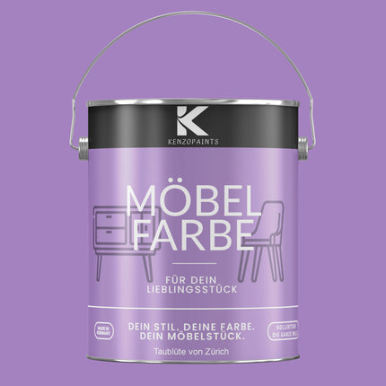 Kenzopaints Möbelfarbe Möbellack Buntlack - 2,5Liter
