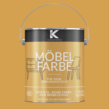Kenzopaints Möbelfarbe Möbellack Buntlack - 2,5Liter