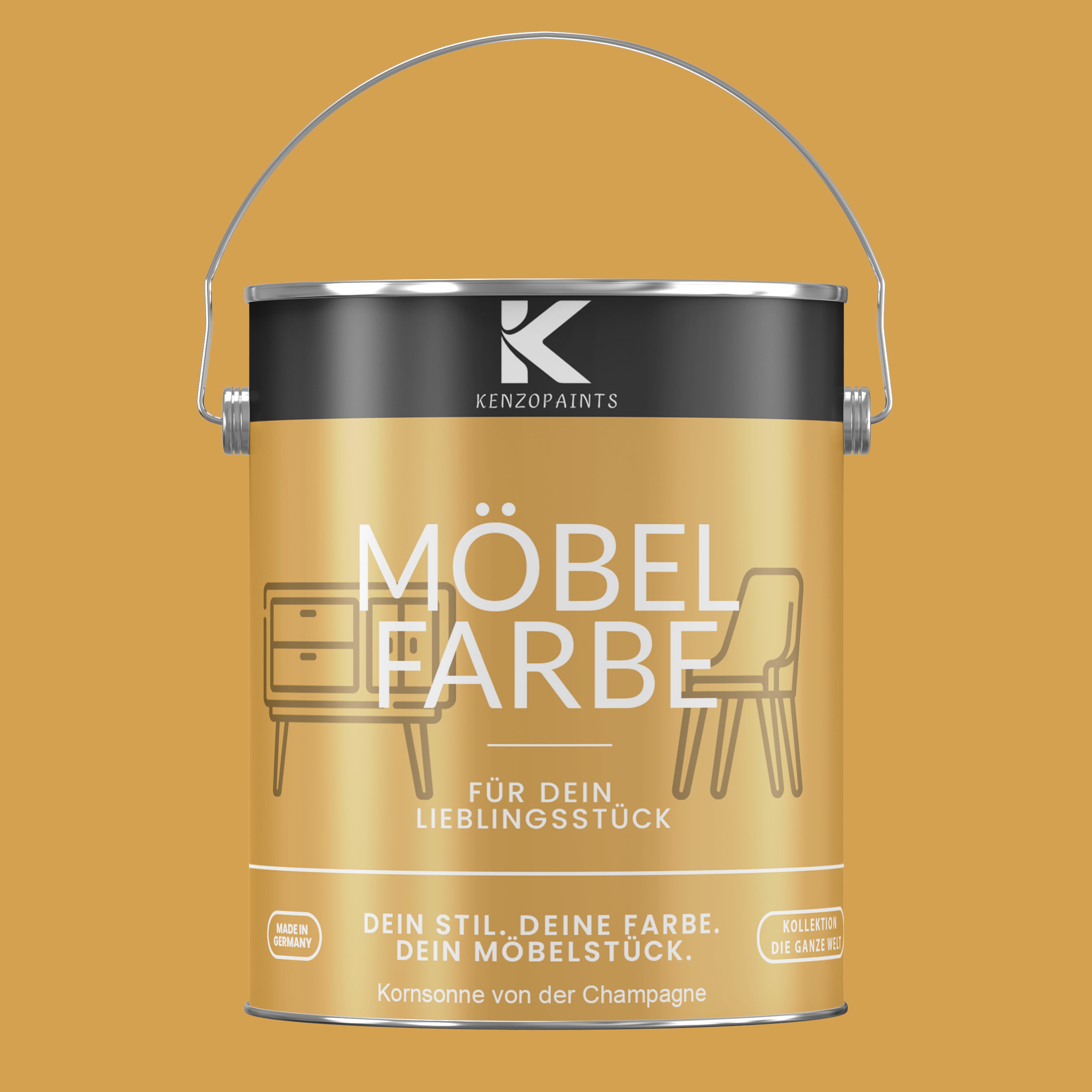 Kenzopaints Möbelfarbe Möbellack Buntlack - 2,5Liter - Farbmanufaktur Contura Berkemeier - Farbmanufaktur Contura Berkemeier