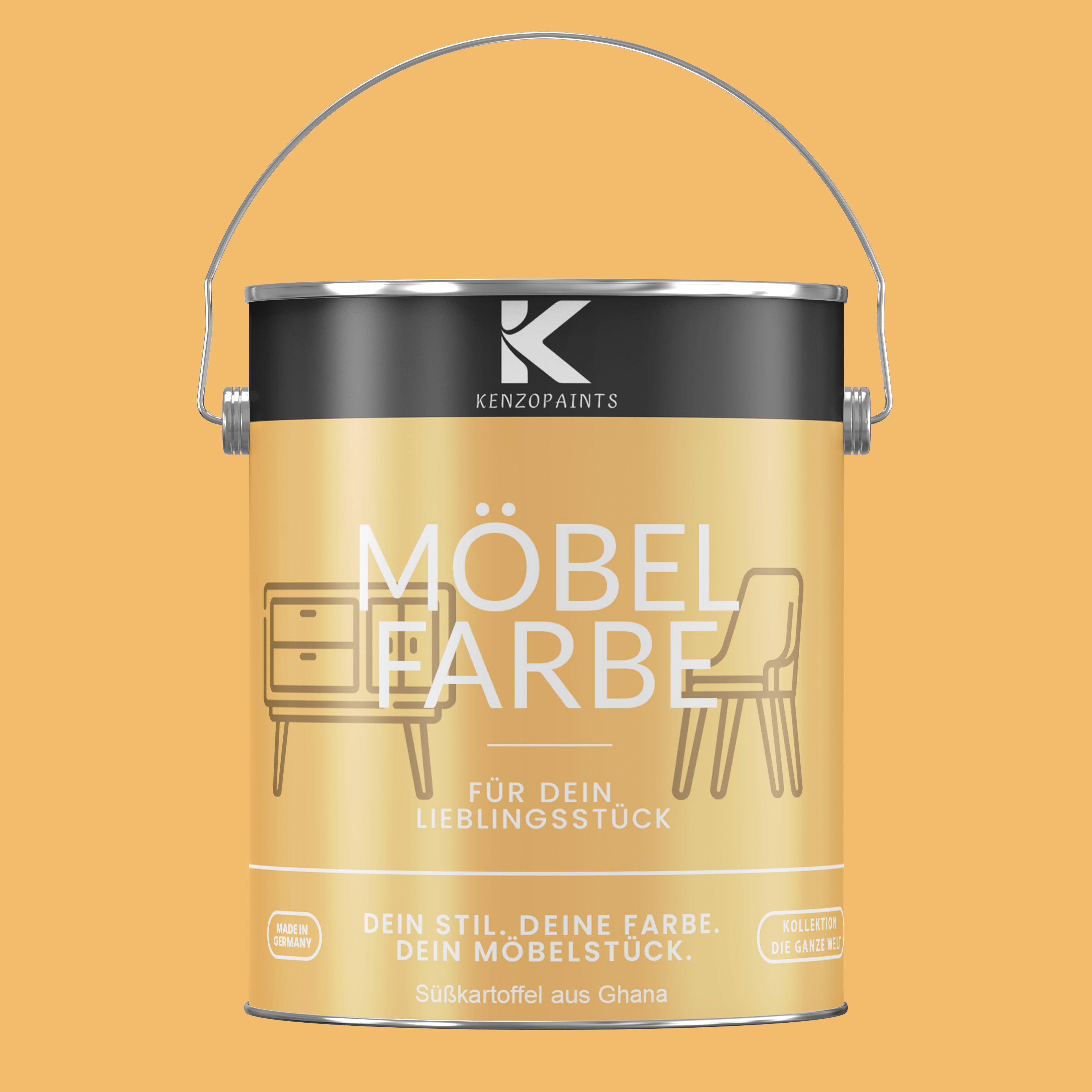 Kenzopaints Möbelfarbe Möbellack Buntlack - 2,5Liter - Farbmanufaktur Contura Berkemeier - Farbmanufaktur Contura Berkemeier