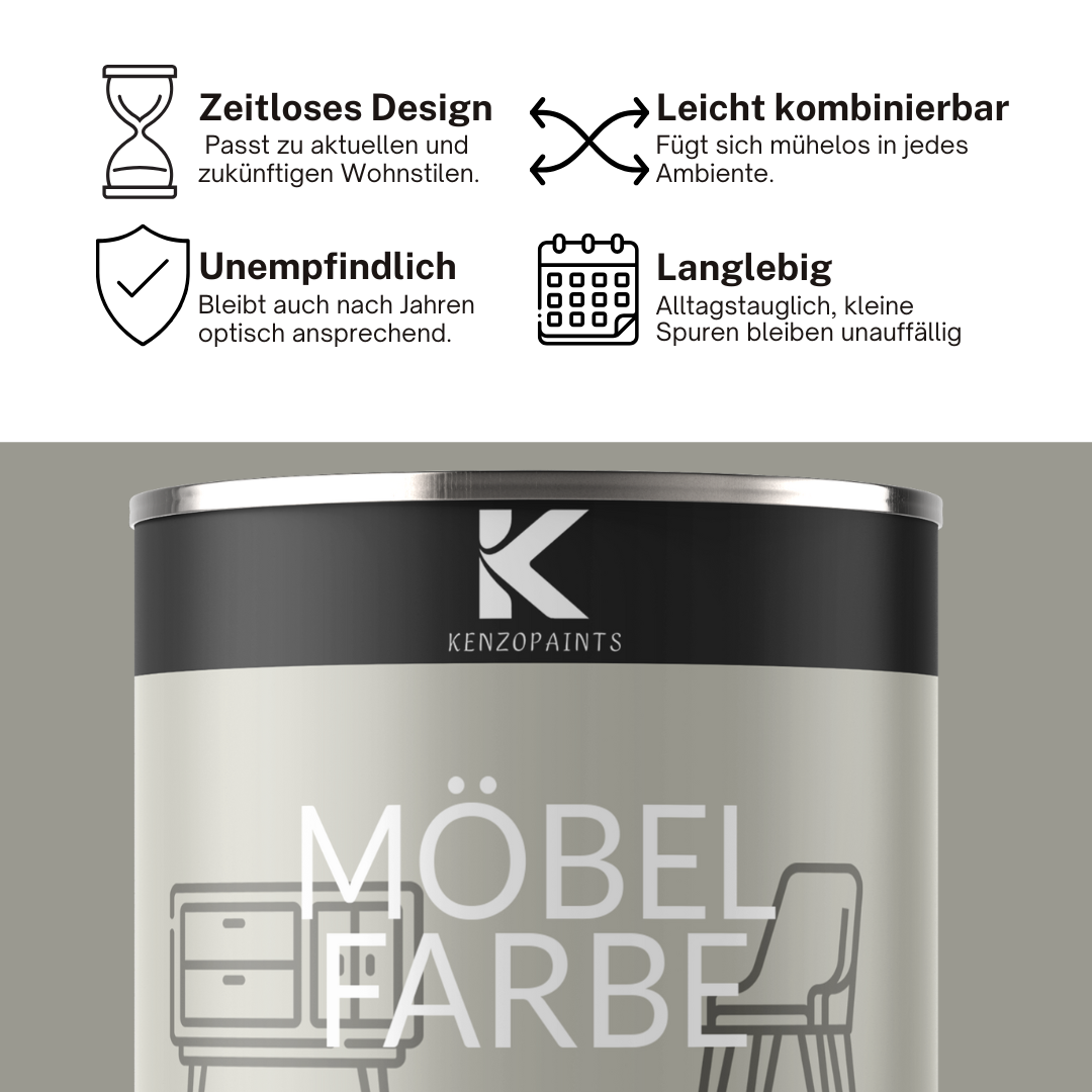 Kenzopaints Möbelfarbe Möbellack Buntlack Farbraum - 2,5Liter - Farbmanufaktur Contura Berkemeier - Farbmanufaktur Contura Berkemeier