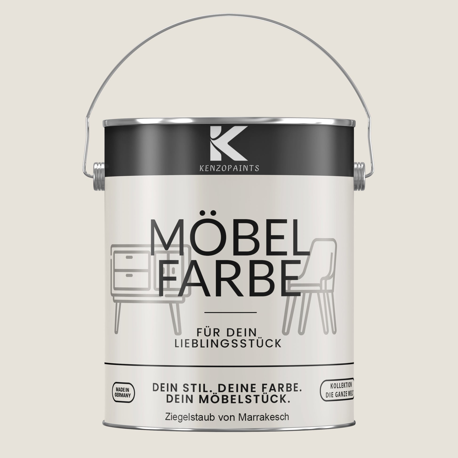 Kenzopaints Möbelfarbe Möbellack Buntlack - 2,5Liter - Farbmanufaktur Contura Berkemeier - Farbmanufaktur Contura Berkemeier