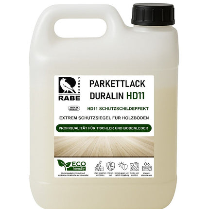 RABE Parkettlack Treppenlack Duralin HD11 Klarlack Hochleistungs Lack 2in1 für Holzboden
