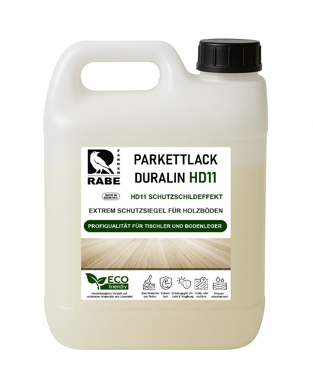 RABE Parkettlack Treppenlack Duralin HD11 Klarlack Hochleistungs Lack 2in1 für Holzboden - Farbmanufaktur Contura Berkemeier - Farbmanufaktur Contura Berkemeier