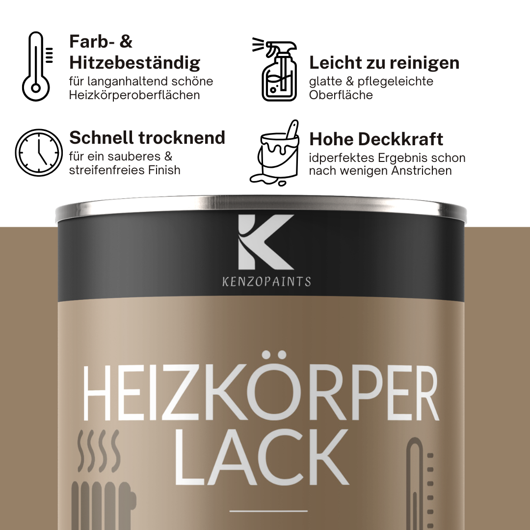 Kenzopaints Heizkörperlack Heizungslack - 750ml - Farbmanufaktur Contura Berkemeier - Farbmanufaktur Contura Berkemeier