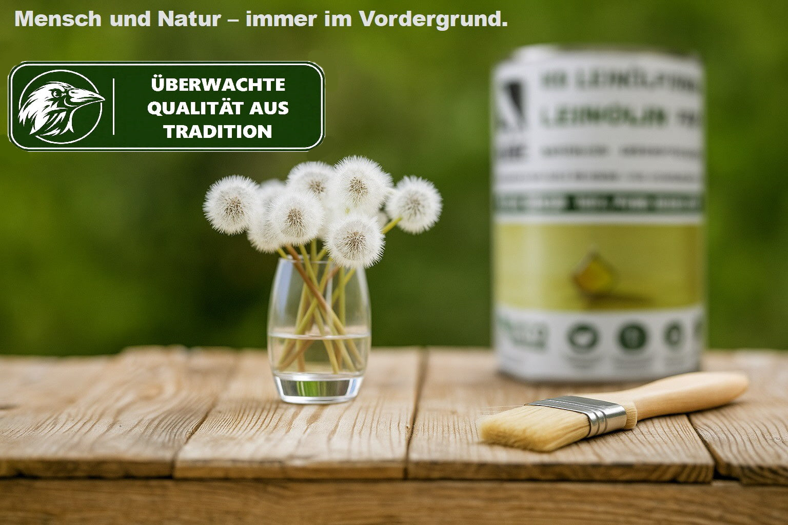 RABE Holzöl LEINOLIN Leinölfirnis biologisch Holzschutz Lebensmittelecht Farblos