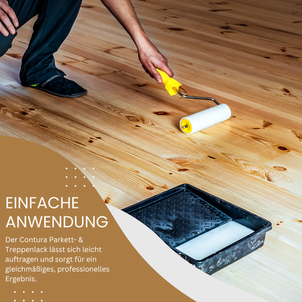 Parkettlack Treppenlack PROFESSIONELL Lack SEIDENGLANZ Fußbodenlack Dielenlack Holzlack - Farbmanufaktur Contura Berkemeier - Farbmanufaktur Contura Berkemeier