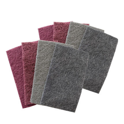 Contura Schleifvlies Set 100x170mm 4 Stück P120-P600 Schleifpads für Metall Holz Stahl Kunststoff