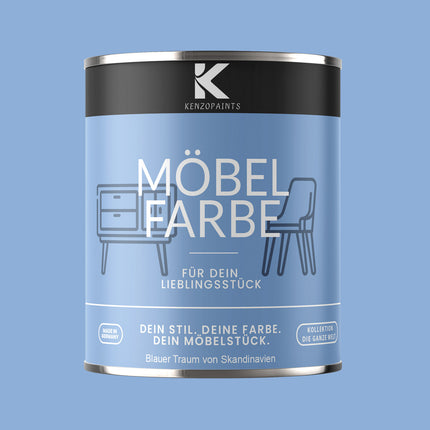 Kenzopaints Möbelfarbe Möbellack Buntlack - 2,5Liter