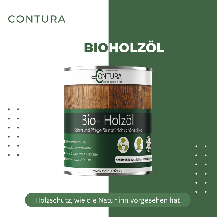 Contura Bio Holzöl Hartöl Holzschutz für Holz Öl Möbel Natur Pflegeöl - Farbmanufaktur Contura Berkemeier - Farbmanufaktur Contura Berkemeier