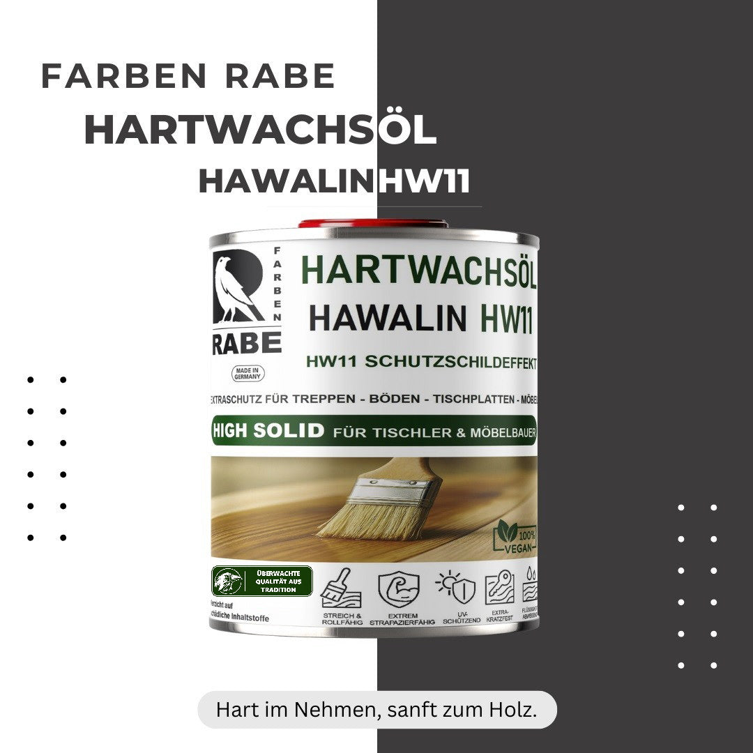 RABE - 2K Hartwachsöl mit Härter High Solid Leicht WEIß seidenmatt Parkett Möbel