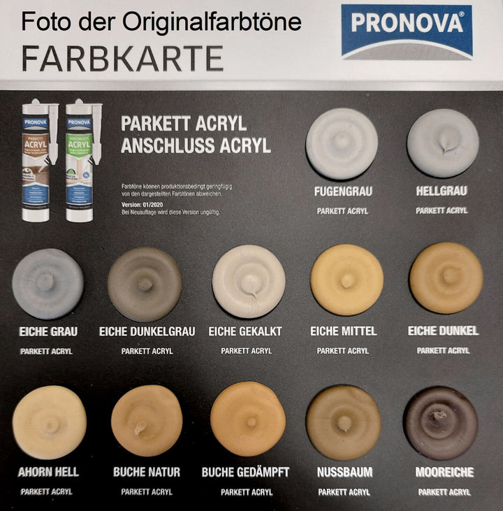Pronova 300ml. Parkettfugendicht Laminat Holz Fugendichtmasse Holzkitt Möbel Acryl Fugenfüller - Farbmanufaktur Contura Berkemeier - Pronova