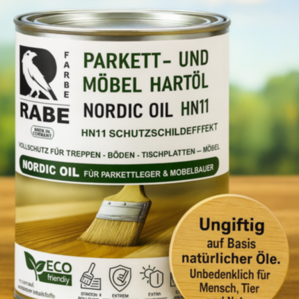 RABE Naturholz Effekt Holzöl Parkettöl Möbelöl KEIN ANFEUERN Fußboden Öl Rohholz - Farbmanufaktur Contura Berkemeier - Farben Rabe