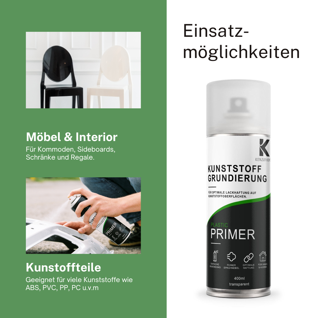 Kenzopaints Kunststoff-Grundierung Primer 400ml Transparent