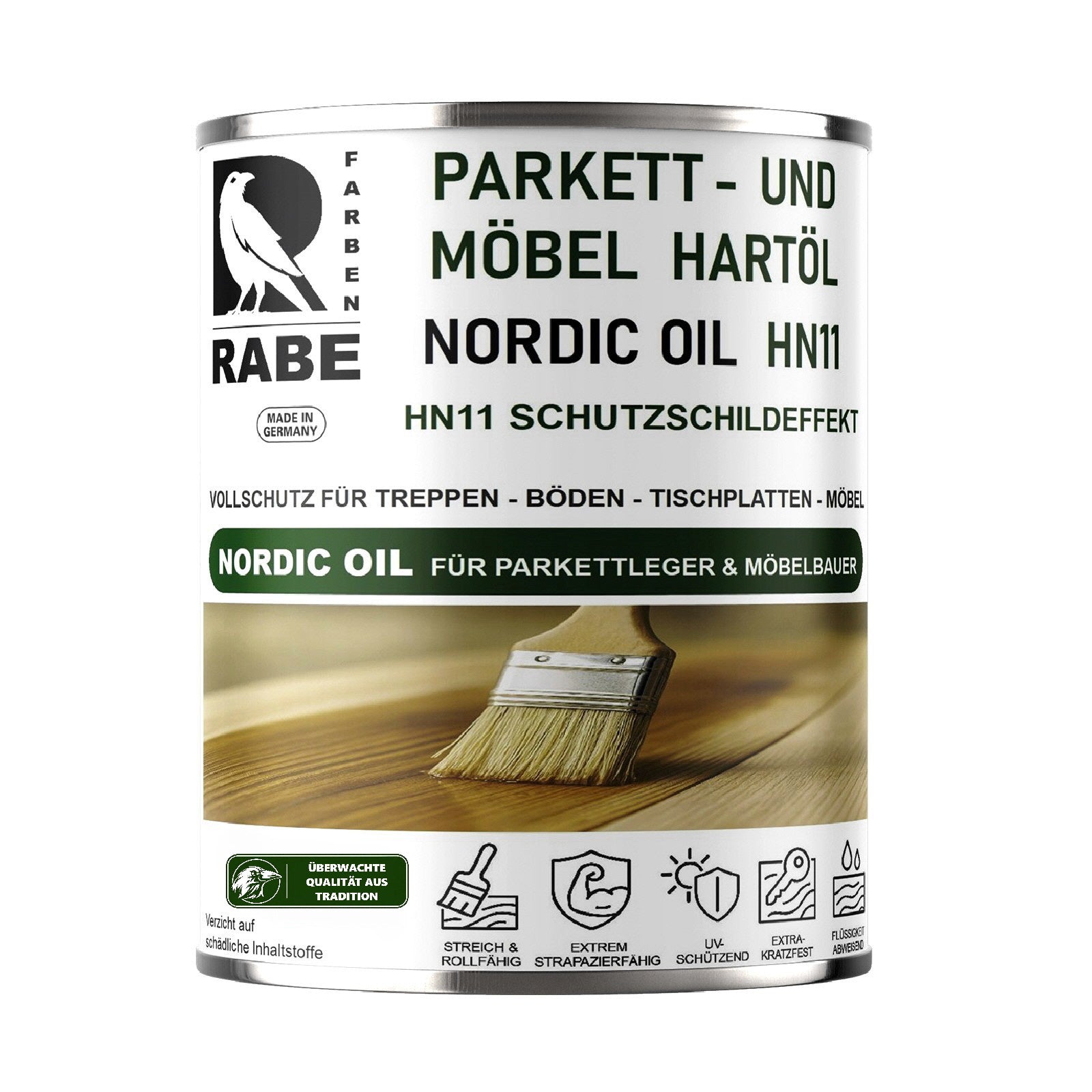 RABE Naturholz Effekt Holzöl Parkettöl Möbelöl KEIN ANFEUERN Fußboden Öl Rohholz
