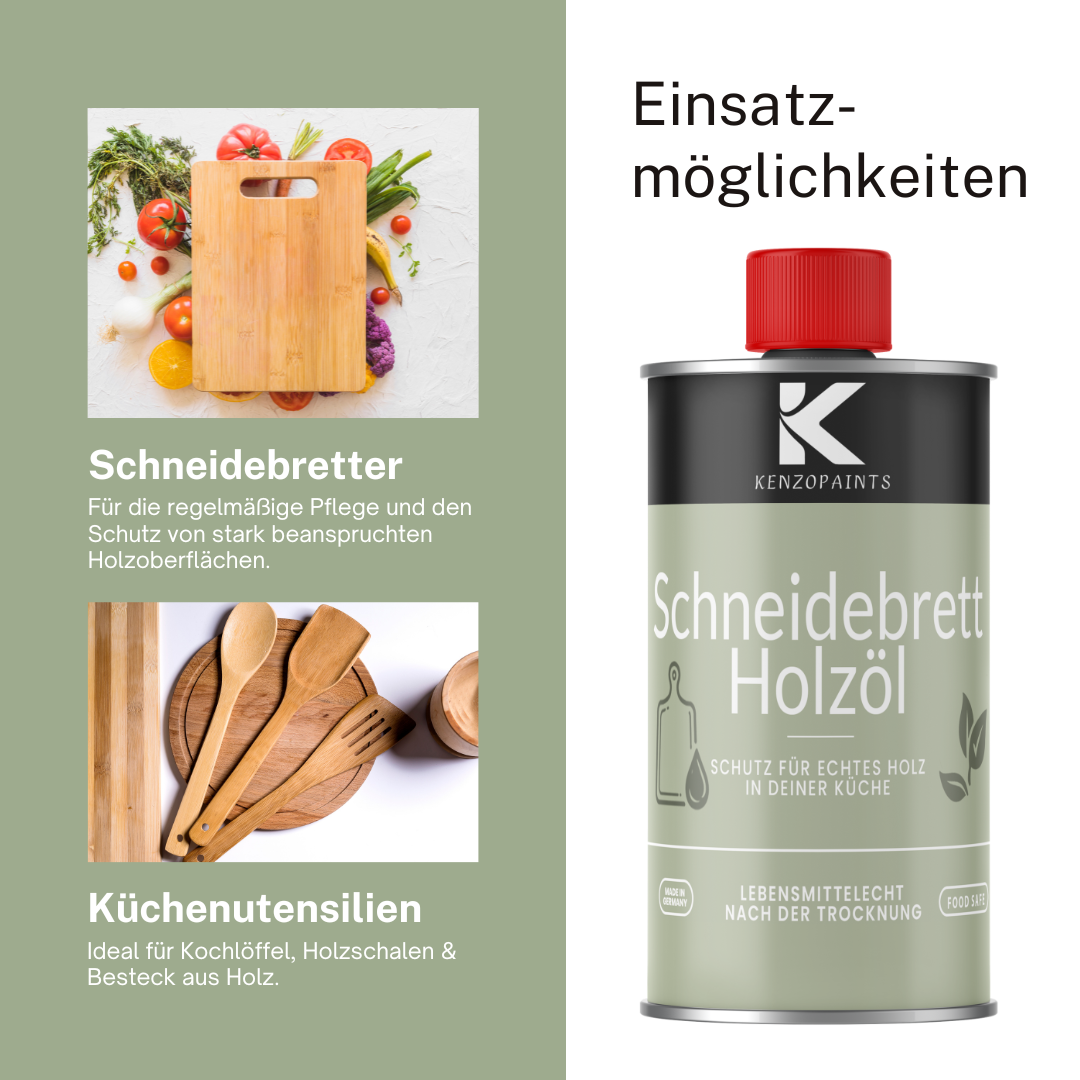 Kenzopaints Schneidebrettöl Holzöl Pflegeöl Lebensmittecht Arbeitsplatten - Farbmanufaktur Contura Berkemeier - Farbmanufaktur Contura Berkemeier