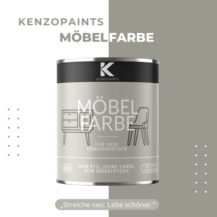 Kenzopaints Möbelfarbe Möbellack Buntlack - 2,5Liter