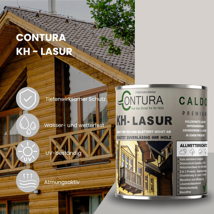 -POS- Contura KH Lasur 3in1 Holzlasur Holzschutzlasur UV- Holzschutz Holzöl Dünnschichtlasur - Farbmanufaktur Contura Berkemeier - Farbmanufaktur Contura Berkemeier