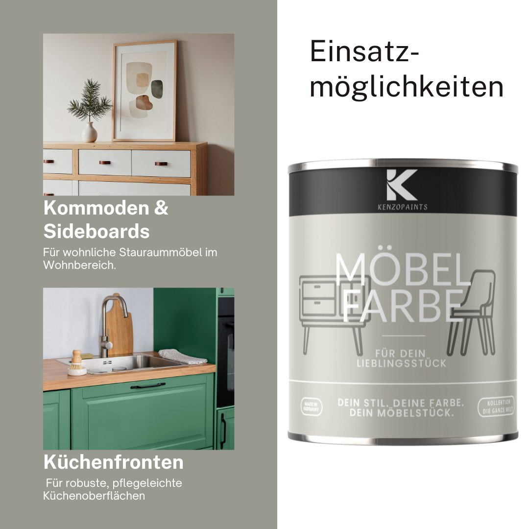 Kenzopaints Möbelfarbe Möbellack Buntlack Farbraum - 2,5Liter - Farbmanufaktur Contura Berkemeier - Farbmanufaktur Contura Berkemeier