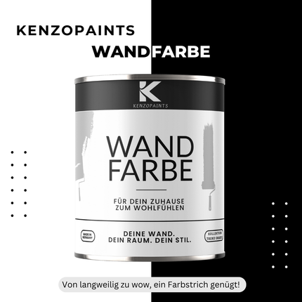 Kenzopaints Wandfarbe Innenwandfarbe Designfarbe - 750ml