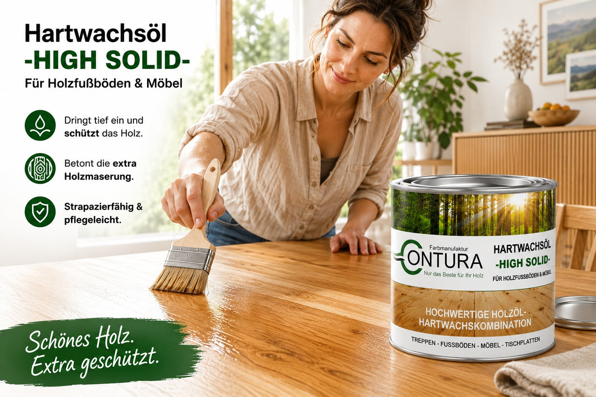 Contura Premium Hartwachsöl High Solid Holzöl Fußböden Möbel Holzschutz
