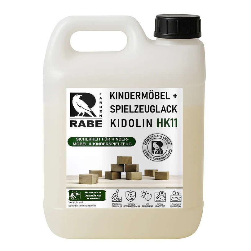 RABE Lack Weiß Kindermöbel Kinderspielzeug EN71/3 Kindersicher speichelecht Holz